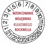 Wzorcowanie akredytowane wgłębnika kulkowego Rockwella + świadectwo wzorcowania CIA-ILAC MRA