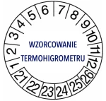 Wzorcowanie nieakredytowane termometru + świadectwo wzorcowania