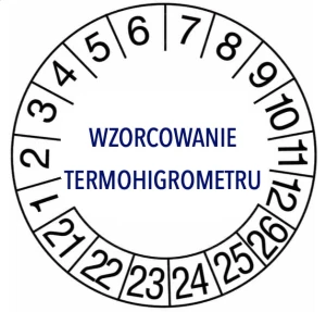 Wzorcowanie nieakredytowane termometru + świadectwo wzorcowania