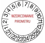 Wzorcowanie akredytowane pirometru (termometru na podczerwień) + świadectwo wzorcowania  CIA-ILAC MRA