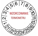 Wzorcowanie akredytowane termometru + świadectwo wzorcowania  CIA-ILAC MRA